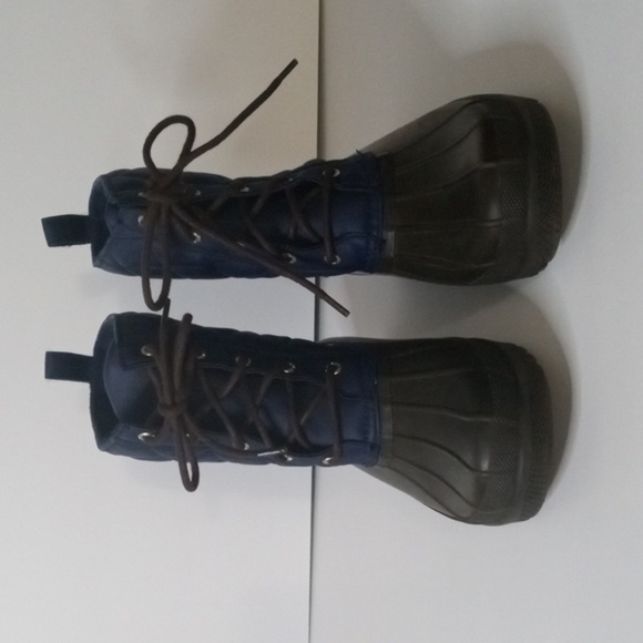 Sperry Gosling Duck Boot Women's size US 8 Navy Brown  Pre-owned - Picture 2 of 8